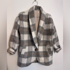 Plaid Blazer Jacket